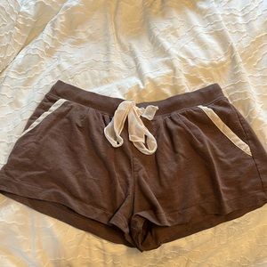 Women's brown and pink comfy shorts by Jennifer Lopez